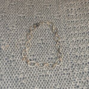 Hand Crafted Silver Tone Chain Bracelet